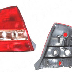 Stop spate lampa Mazda 323 (Bj), 02.2002-09.2003, spate, Stanga, SEDAN, PY21W+W21/5W+W21W; rosu-pink; fara suport bec, TYC