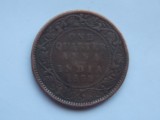 QUARTER ANNA 1862 INDIA