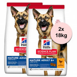Hill&amp;#039;s Science Plan Canine Mature Adult 6+ Large Breed Chicken 2 x 18kg, Hill&#039;s