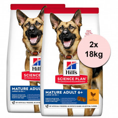 Hill&#039;s Science Plan Canine Mature Adult 6+ Large Breed Chicken 2 x 18kg
