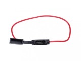 Suport Siguranta Auto/Moto 19mm, 40A, 600V, Impermeabil, PVC, 2 Fire