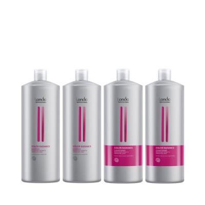 Pachet pentru par vopsit, Londa Professional Color Radiance, 2 buc. Sampon 1000ml + 2 buc. Conditioner 1000ml foto