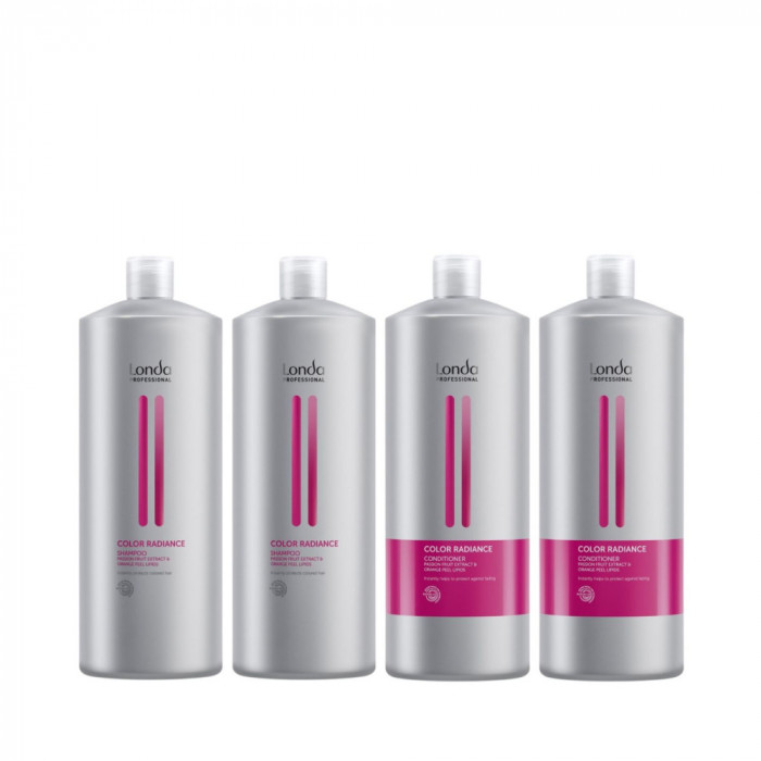 Pachet pentru par vopsit, Londa Professional Color Radiance, 2 buc. Sampon 1000ml + 2 buc. Conditioner 1000ml