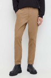 G-Star pantaloni bărbați, culoarea gri, cu fason chinos