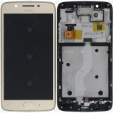 Motorola Moto G5 (XT1675, XT1676) Unitate de afișare completă aur fin 5D68C07421