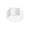 Lampă De Tavan Sunde Alb Pvc 2 Becuri Cub Modern De Interior
