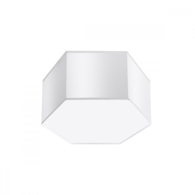 Lampă De Tavan Sunde Alb Pvc 2 Becuri Cub Modern De Interior foto