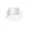 Lampă De Tavan Sunde Alb Pvc 2 Becuri Cub Modern De Interior