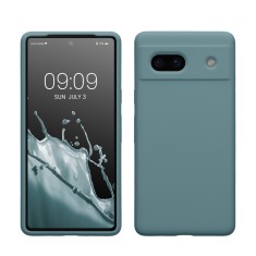 Husa Kwmobile pentru Google Pixel 7a, Verde inchis, Silicon, KWM000019YE036C
