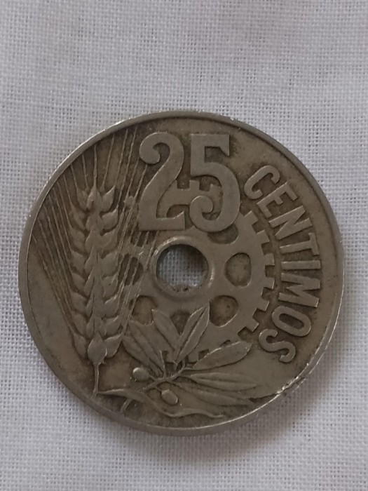 25 centimos 1934 spania