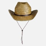 Pălărie de Paie Unisex, Bej, Mărimea 59, Stil Farmer Cowboy, CMCLASS