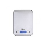 Cantar alimentar digital Zilan, 5 kg, 1 gr, display LCD, inchidere automata, indicator baterie descarcata, inox, Gri