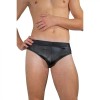 Slip Barbati Luan, Microfibra Lucioasa, Negru, Clasic, Confortabil, M