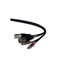 Cablu 2x RCA tata la 2x XLR tata 1.5m ibiza foto