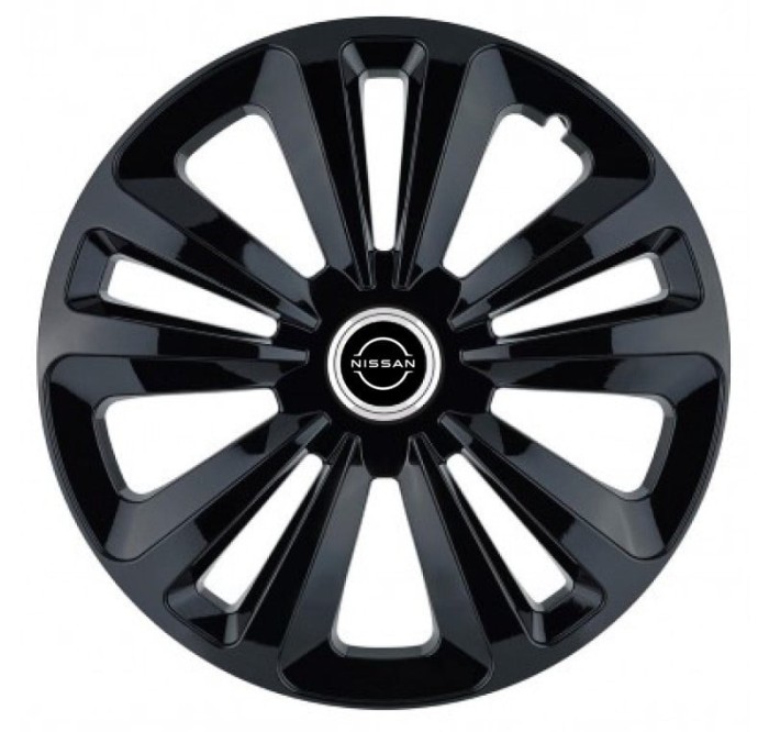 Set 4 capace roti pentru Nissan Nou, model Terra Black, R15