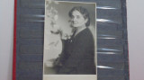 PORTRET FEMEIE IN VARSTA - COLOR STUDIO, BUCURESTI - PERIOADA INTERBELICA -, Alb-Negru, Romania 1900 - 1950, Portrete