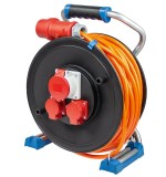 Tambur de cablu CEE cu siguranta, profesional 25m 5x2.5 IP44, As Schwabe