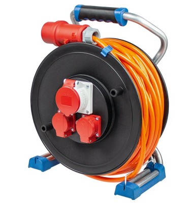 Tambur de cablu CEE cu siguranta, profesional 25m 5x2.5 IP44 foto