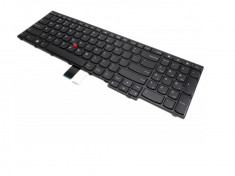 Tastatura laptop Lenovo ThinkPad E555 US sau UK neagra cu pointing stick foto