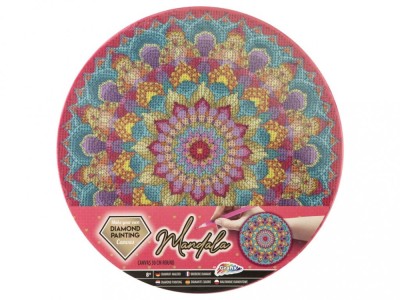 Set creativ cu strasuri, Diamond paint, Canvas Mandala, Grafix foto