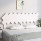 Tăblie de pat, alb, 178x3x80,5 cm, lemn masiv de pin, vidaXL