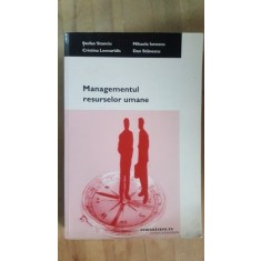 Managementul resurselor umane- St.Stanciu, M.Ionescu