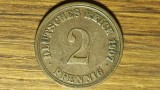 Germania - moneda de colectie istorica - 2 pfennig 1907 A - Berlin - impecabila !