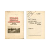 C. Pajură și D. T. Giurescu, Istoricul orașului Turnu-Severin, 1933, cu dedicație pentru Șerban Cioculescu