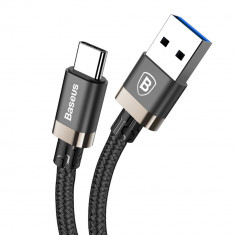 Cablu de date/incarcare Baseus, Golden Belt, USB Type-C 1.5M, Negru foto