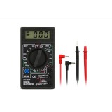 Multimetru afisaj LCD digital, aparat masura 19 scale, 2 testere, negru