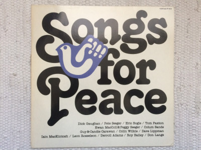 Songs For Peace 1983 various disc vinyl lp selectii muzica blues folk VG+ foto