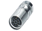 Conector M17 mufă dreaptă, 8 pini, ecranat, IP67