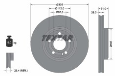 TEXTAR 92323405 PRO+ Disc frana foto