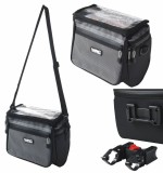 Borseta Ghidon Bicicleta WAG Portamappa 9L, Harta, Impermeabila, Reflectorizanta, 26x23x15cm, Curea Umăr
