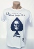 Tricou barbați alb imprimeu frunză - XXL