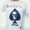 Tricou barbați alb imprimeu frunză - XXL