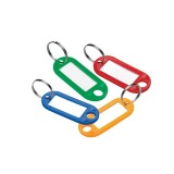 Breloc Chei Metalic cu Eticheta, Set 12 Bucati, Multicolor - Ideal Organizare Hotel, Birou, Acasa