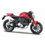 MAISTO MOTOCICLETA METALICA CU STAND EDITIE SPECIALA DUCATI MONSTER SCARA 1 LA 18