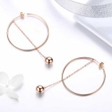 Cumpara ieftin Cercei din Argint Rose Gold Hoops Arg312A