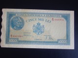 Bancnota 5000 lei 20 Decembrie 1945 Filigran Orizontal - aUNC / 1