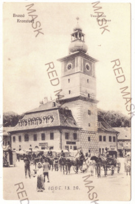 5521 - BRASOV, Market, Romania - old postcard - unused - 1905 foto