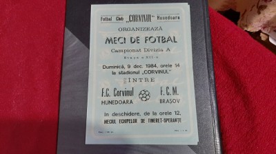 program Corvinul Hd. - FCM Brasov foto