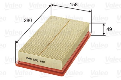 VALEO 585280 Filtru aer foto