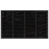 vidaXL Covoraș de ușă dreptunghiular, 45x75 cm, cauciuc/nucă cocos 155664