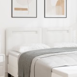 VidaXL Tăblie Design Simplu Alb Pur 160 cm Piele Sintetică