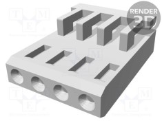 Conector cablu-placă mufă mamă AMPMODU MOD IV 2,54mm 4 PIN TE Connectivity