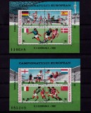 RO 1988 LP 1201 &quot;Turneul Final AL CE Fotbal&quot; , colita 241/242 , MNH, Nestampilat