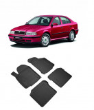 Cumpara ieftin Set covorase auto din cauciuc tip tavita SKODA Octavia I (A4) (1997-2000)