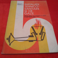 MANUAL INSTALATII TEHNICO-SANITARE SI DE GAZE CLASA XII ST.VINTILA 1982