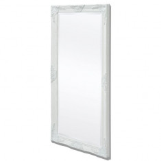 Oglinda verticala in stil baroc 120 x 60 cm alb foto